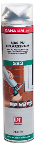 FUGESKUM NBS PU 750ml DANA 583 HELÅRSSKUM